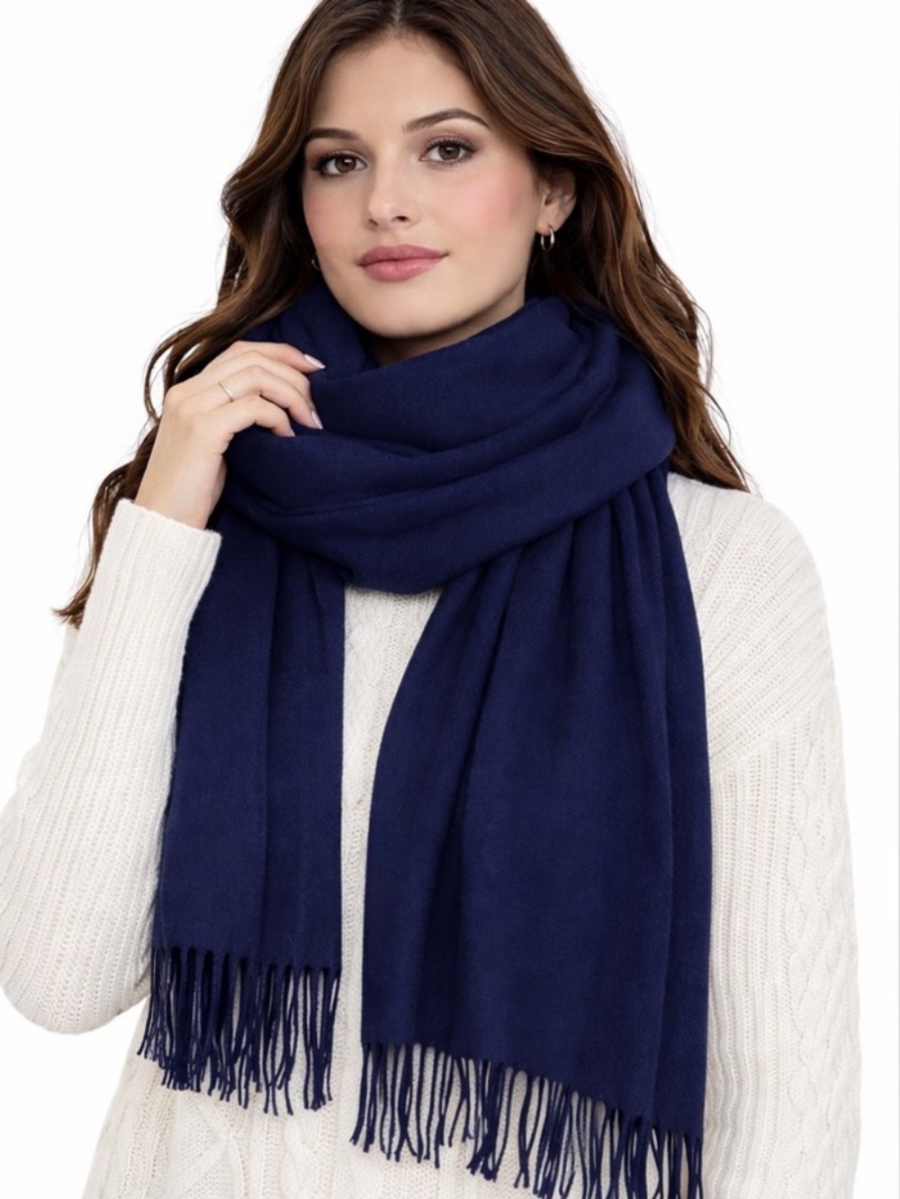 Pashmina Deep Blue Wrap